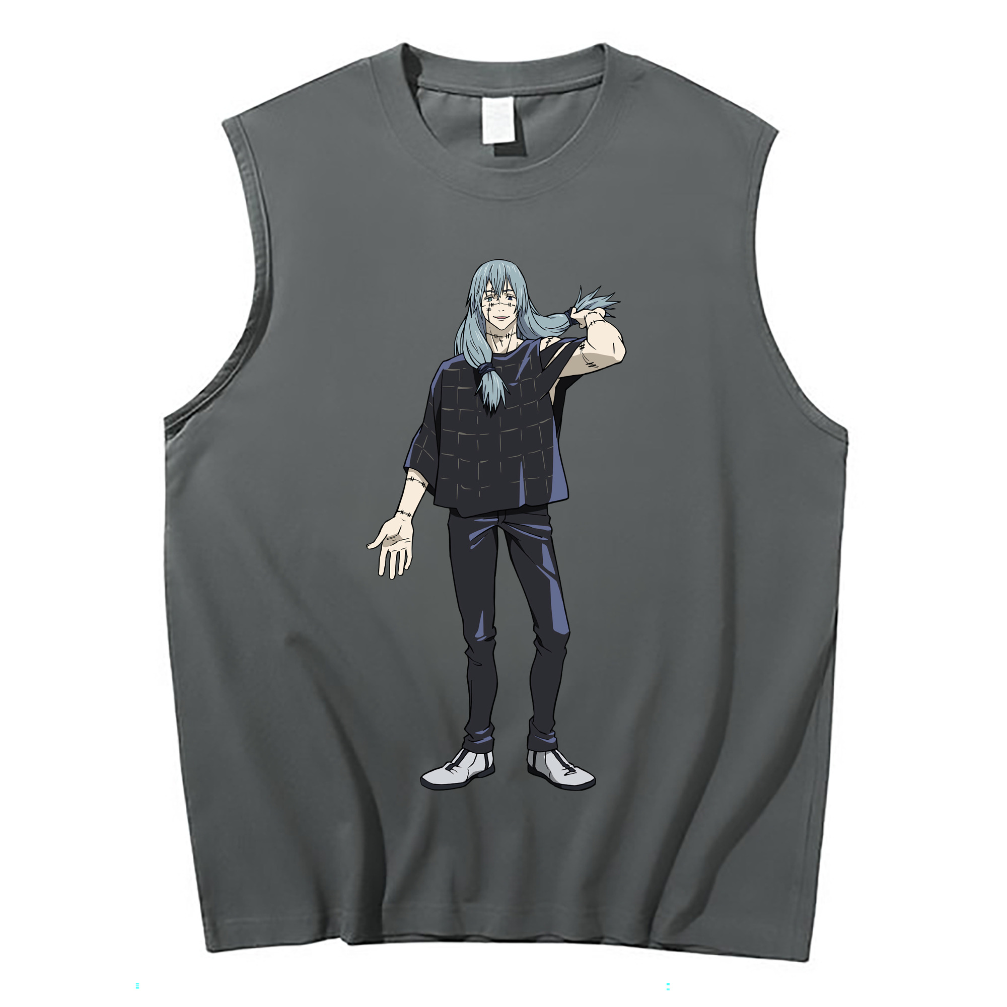 （画像用） 呪術廻戦 Jujutsu Kaisen コットン100％タンクトップ（フロントプリント）
